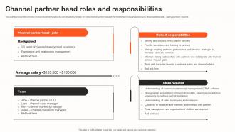 Channel Partner Head Roles And Responsibilities Indirect Sales Strategy To Boost Revenues Strategy SS V