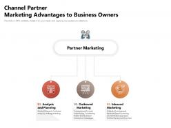 Channel partner marketing advantages to business owners