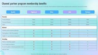 Channel Partner Program Membership Benefits Guide To Successful Channel Strategy SS V