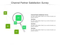 Channel partner satisfaction survey ppt powerpoint presentation gallery graphics template cpb