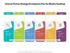 Channel Partner Strategy Development Plan Six Months Roadmap