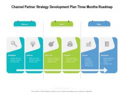 Channel Partner Strategy Development Plan Three Months Roadmap