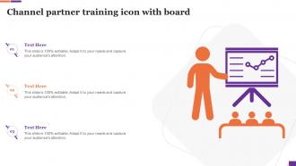 Channel Partner Training Icon With Board