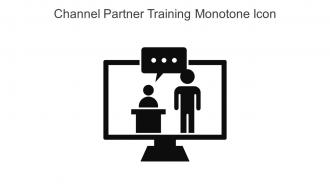Channel Partner Training Monotone Icon In Powerpoint Pptx Png And Editable Eps Format