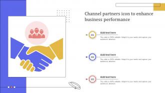 Channel Partners Icon To Enhance Business Performance