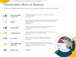 Channel sales effects on business you have ppt powerpoint presentation gallery diagrams
