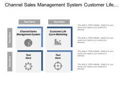 Channel sales management system customer life cycle marketing cpb