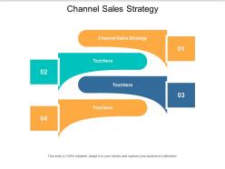 Channel sales strategy ppt powerpoint presentation infographic template slide cpb