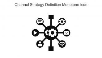 Channel Strategy Definition Monotone Icon In Powerpoint Pptx Png And Editable Eps Format