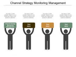 Channel strategy monitoring management ppt powerpoint presentation professional display cpb