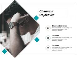 Channels objectives ppt powerpoint presentation file outline cpb