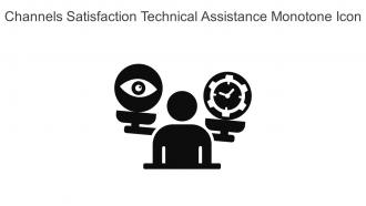 Channels Satisfaction Technical Assistance Monotone Icon In Powerpoint Pptx Png And Editable Eps Format