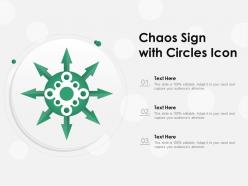 Chaos sign with circles icon