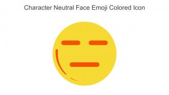 Character Neutral Face Emoji Colored Icon In Powerpoint Pptx Png And Editable Eps Format
