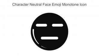 Character Neutral Face Emoji Monotone Icon In Powerpoint Pptx Png And Editable Eps Format