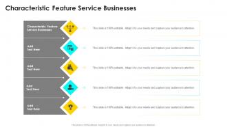 Characteristic Feature Service Businesses In Powerpoint And Google Slides Cpb