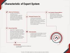 Characteristic of expert system level performance ppt powerpoint presentation file example
