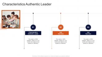Characteristics Authentic Leader In Powerpoint And Google Slides Cpb
