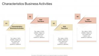 Characteristics Business Activities In Powerpoint And Google Slides Cpb