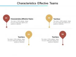 Characteristics effective teams ppt powerpoint presentation file inspiration cpb