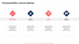 Characteristics Good Listener In Powerpoint And Google Slides Cpb