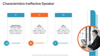 Characteristics Ineffective Speaker In Powerpoint And Google Slides Cpb