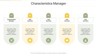 Characteristics Manager In Powerpoint And Google Slides Cpb