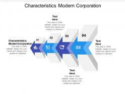 Characteristics modern corporation ppt powerpoint presentation gallery cpb