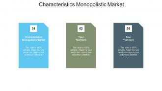 Characteristics monopolistic market ppt powerpoint presentation pictures icon cpb