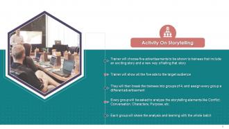 Characteristics Of A Good Story In Business Communication With Activity Training Ppt