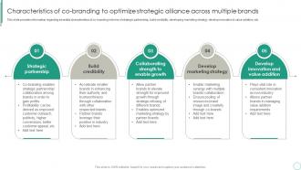 Characteristics Of Co Branding To Optimize Strategic Alliance Brand Supervision For Improved Perceived Value