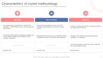 Characteristics Of Crystal Methodology Agile Crystal Methodology IT