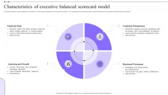 Characteristics Of Executive Balanced Scorecard Model
