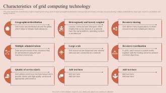 Characteristics Of Grid Computing Technology Grid Computing Types