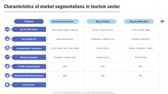 Characteristics Of Market Segmentations In Tourism Sector