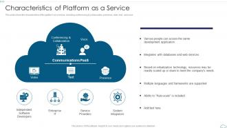 Characteristics Of Platform As A Service Cloud Computing Service Models