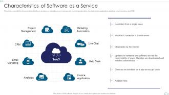 Characteristics Of Software As A Service Cloud Computing Service Models