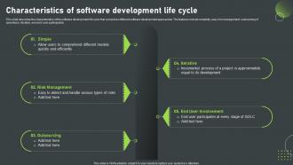 Characteristics Of Software Development Life Cycle SDLC Phases IT