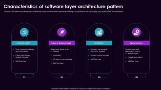 Characteristics Of Software Layer Architecture Pattern