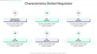 Characteristics Skilled Negotiator In Powerpoint And Google Slides Cpb