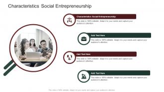 Characteristics Social Entrepreneurship In Powerpoint And Google Slides Cpb