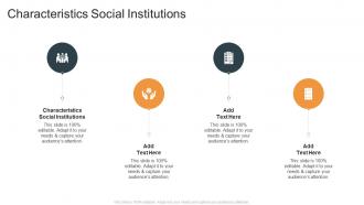 Characteristics Social Institutions In Powerpoint And Google Slides Cpb