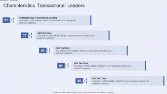 Characteristics Transactional Leaders In Powerpoint And Google Slides Cpb