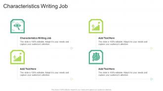 Characteristics Writing Job Advice Writers Job In Powerpoint And Google Slides Cpb