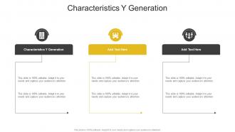 Characteristics Y Generation In Powerpoint And Google Slides Cpb