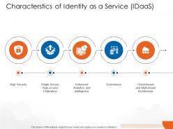 Characterstics of identity as a service idaas cloud computing ppt designs