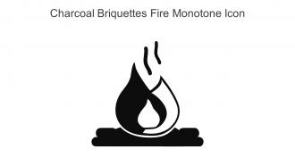 Charcoal Briquettes Fire Monotone Icon In Powerpoint Pptx Png And Editable Eps Format