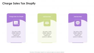 Charge Sales Tax Shopify In Powerpoint And Google Slides Cpb