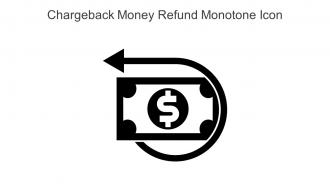 Chargeback Money Refund Monotone Icon In Powerpoint Pptx Png And Editable Eps Format