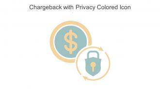 Chargeback With Privacy Colored Icon In Powerpoint Pptx Png And Editable Eps Format